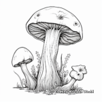 Printable Death Cap Mushroom Coloring Pages 3