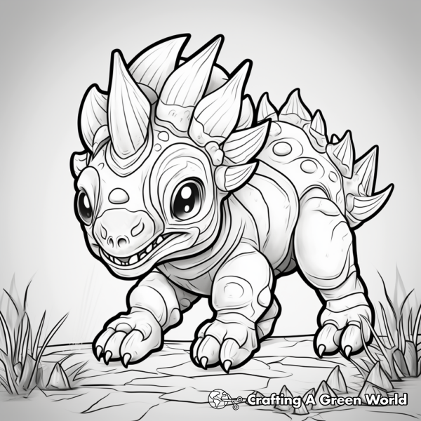 Triceratops Coloring Pages - Free & Printable!