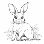 Printable Ethereal Bunny Coloring Pages for Artists 3