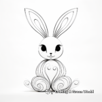Printable Ethereal Bunny Coloring Pages for Artists 4