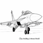 Printable F18 Coloring Pages for Aircraft Enthusiasts 2