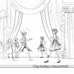 Printable Fashion Show Stage Coloring Pages 4