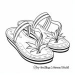 Printable Flip-Flop Coloring Pages for Summer 2
