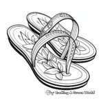 Printable Flip-Flop Coloring Pages for Summer 3