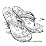 Printable Flip-Flop Coloring Pages for Summer 4