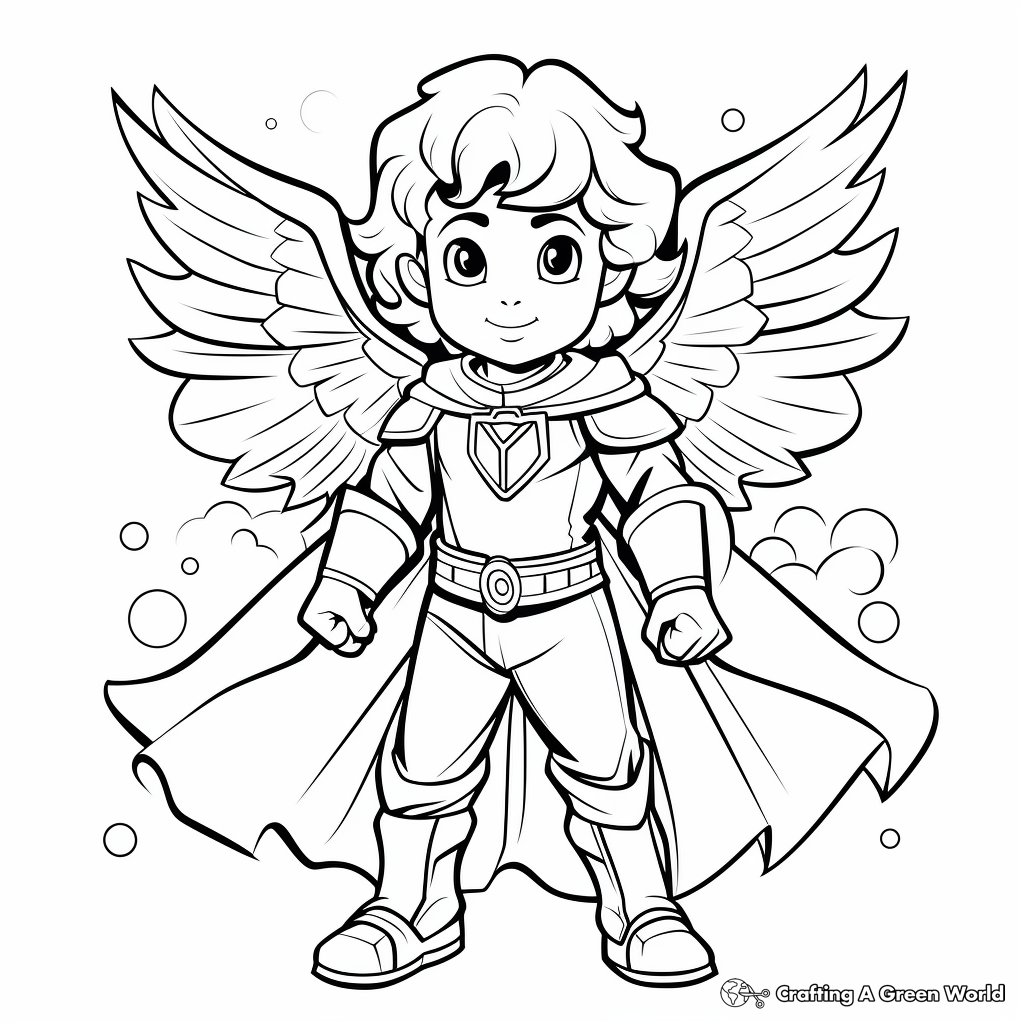 Printable Gabriel the Archangel Coloring Pages 1