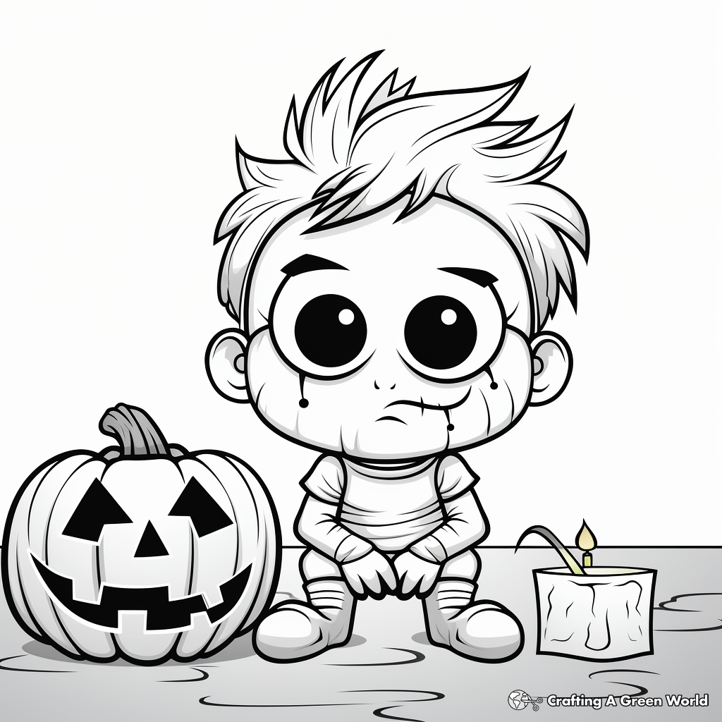 Printable Halloween Prep Coloring Pages 1