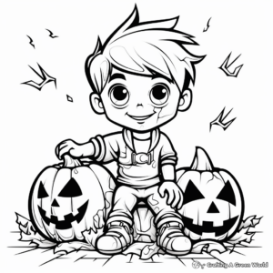 Printable Halloween Prep Coloring Pages 2