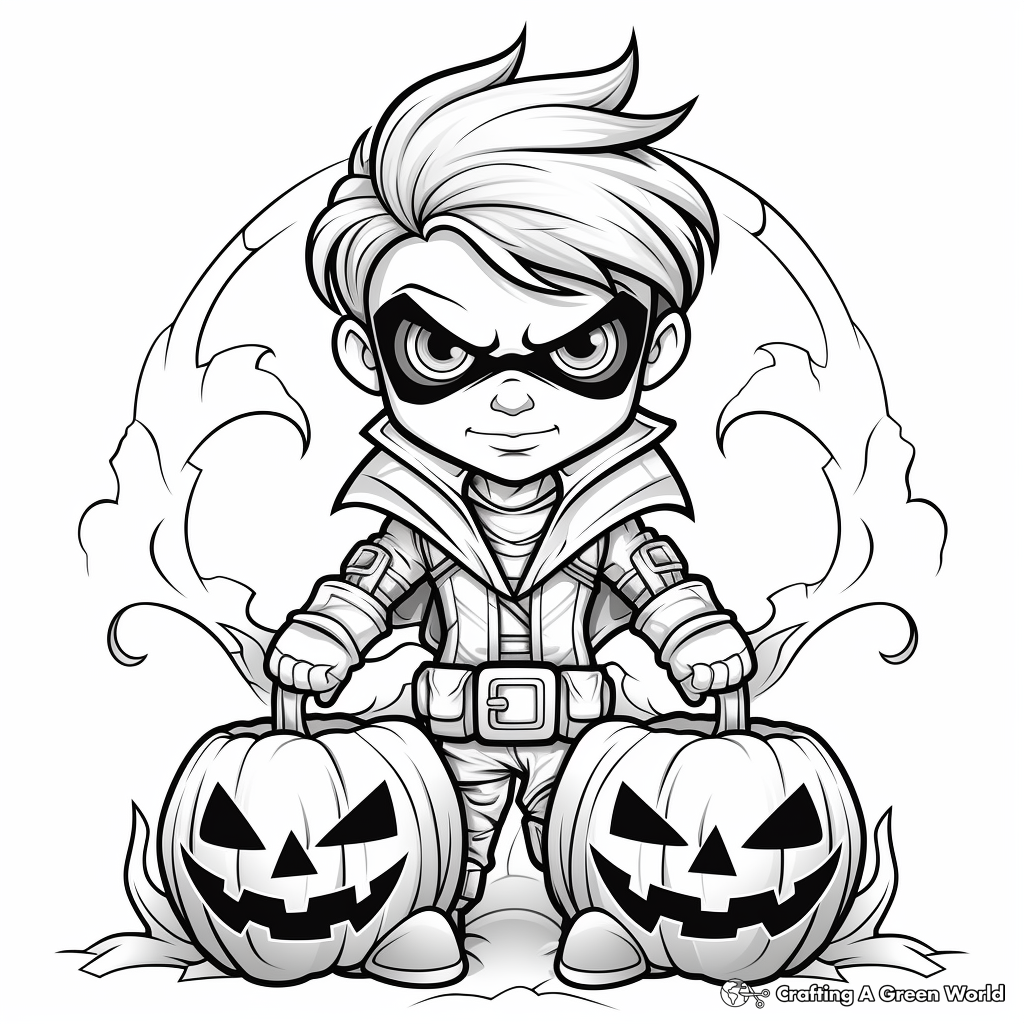 Printable Halloween Prep Coloring Pages 4