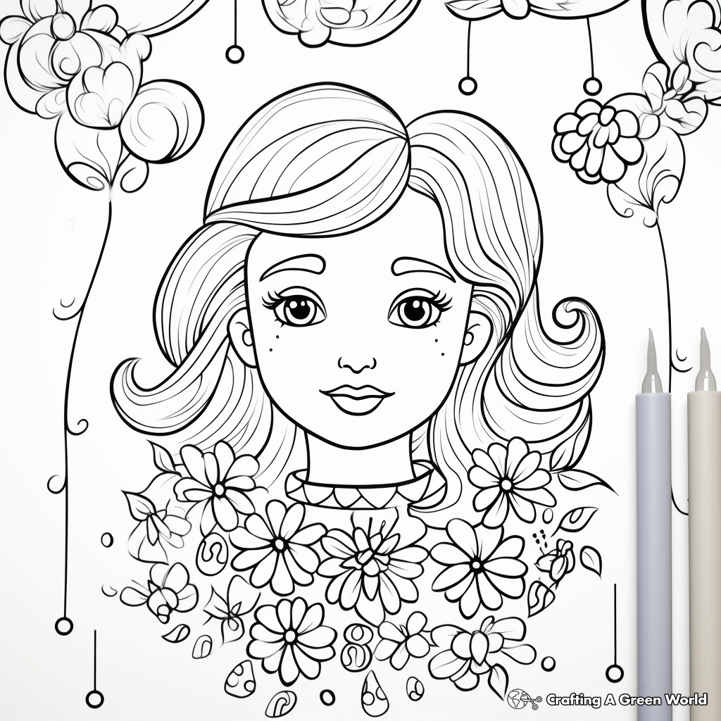 Printable Happy Birthday Mom Coloring Pages with Quotes 1