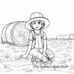 Printable Hay in the Field Coloring Pages for Artists 4