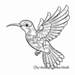 Printable Hummingbird Coloring Pages 2