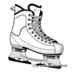 Printable Ice Skating Shoe Coloring Pages 2