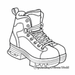 Printable Ice Skating Shoe Coloring Pages 3