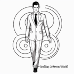 Printable James Bond Suit Coloring Pages 3