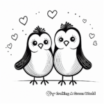 Printable Love Bird Themed Coloring Pages 3