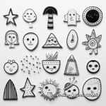 Printable Magnets in Various Shapes Coloring Pages 4