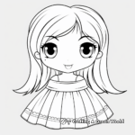 Printable Mini Skirt Coloring Pages 3