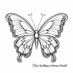 Printable Monarch Butterfly Coloring Pages for Artists 4