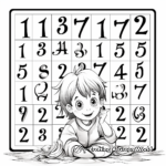 Printable Multiplication Table Coloring Pages 4