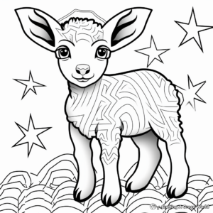 Printable Passover Lamb Coloring Pages 2