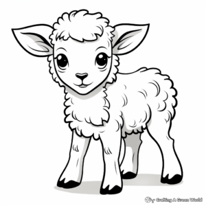 Printable Passover Lamb Coloring Pages 3