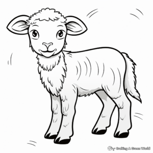 Printable Passover Lamb Coloring Pages 4