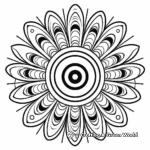 Printable Peacock Mandala Coloring Pages 3