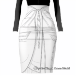 Printable Pencil Skirt Coloring Pages for Artists 3