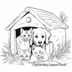 Printable Pets in Need Coloring Pages 1