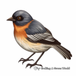Printable Realistic Oriole Coloring Pages 2