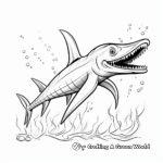 Printable Realistic Plesiosaurus Coloring Pages 3