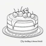 Printable Red Velvet Cake Coloring Pages 2