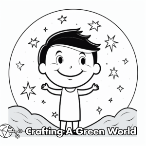 Full Moon Coloring Pages - Free &amp; Printable!
