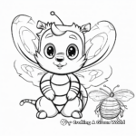 Printable Santa Cat Bee Christmas Coloring Pages 4
