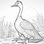 Printable Simple Therizinosaurus Coloring Pages 1