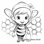 Printable Single Honeycomb Cell Coloring Pages 2