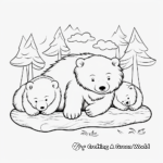 Printable Sleeping Bear Family Coloring Pages 1