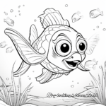 Printable Starfish Cartoon Coloring Pages for Kids 4