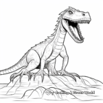 Printable Terrifying Baryonyx Coloring Pages 3