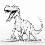 Printable Terrifying Baryonyx Coloring Pages 4