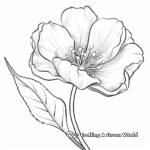 Printable Tulip Flower Coloring Sheets 2