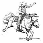 Professional Bull Riders (PBR) Coloring Pages 1