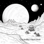 Professional-Grade Ixion Dwarf Planet Coloring Sheets 4