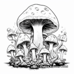 Psychedelic Mushroom Coloring Pages for Adults 3
