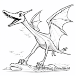 Pteranodon Fossil Coloring Pages 4