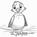 Puffin Chick Coloring Pages for Children 2