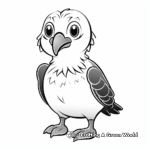 Puffin Chick Coloring Pages for Children 4