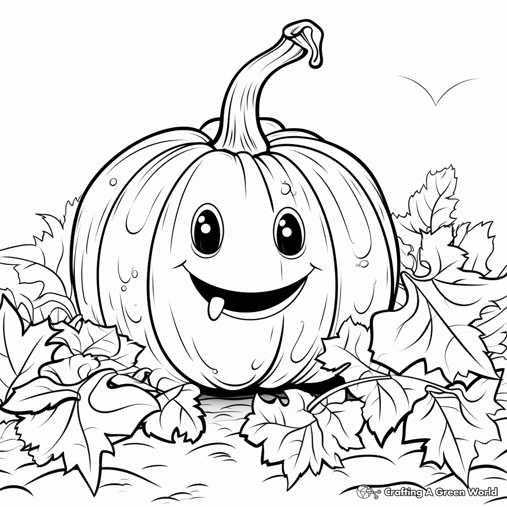 Pumpkin Harvest Coloring Pages 2
