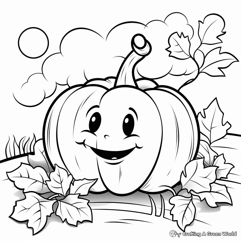 Pumpkin Harvest Coloring Pages 3